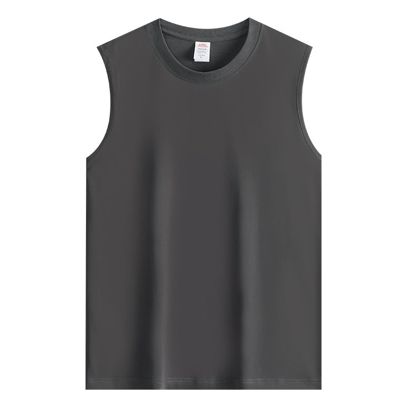 Pure cotton sleeveless vest T-shirt