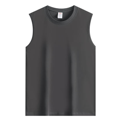 Pure cotton sleeveless vest T-shirt