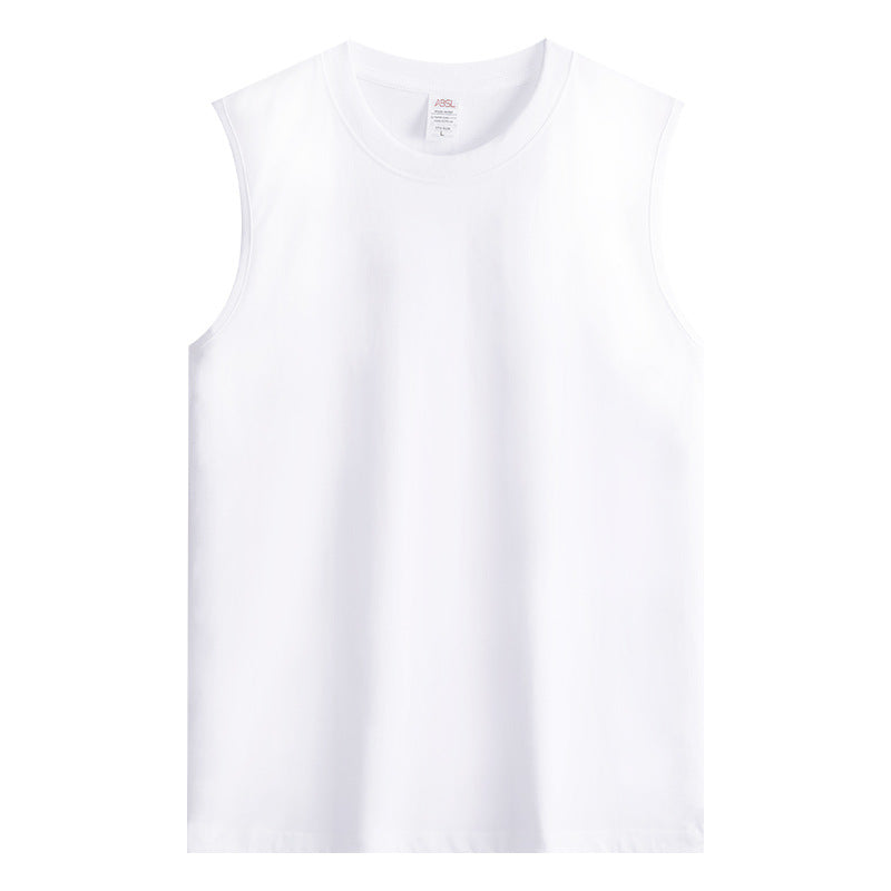 Pure cotton sleeveless vest T-shirt