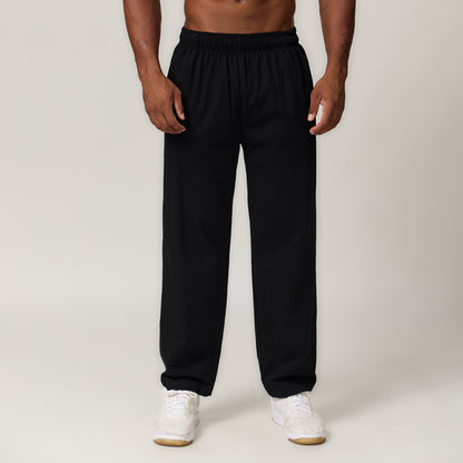 Pure Cotton Straight Leg Casual Trousers