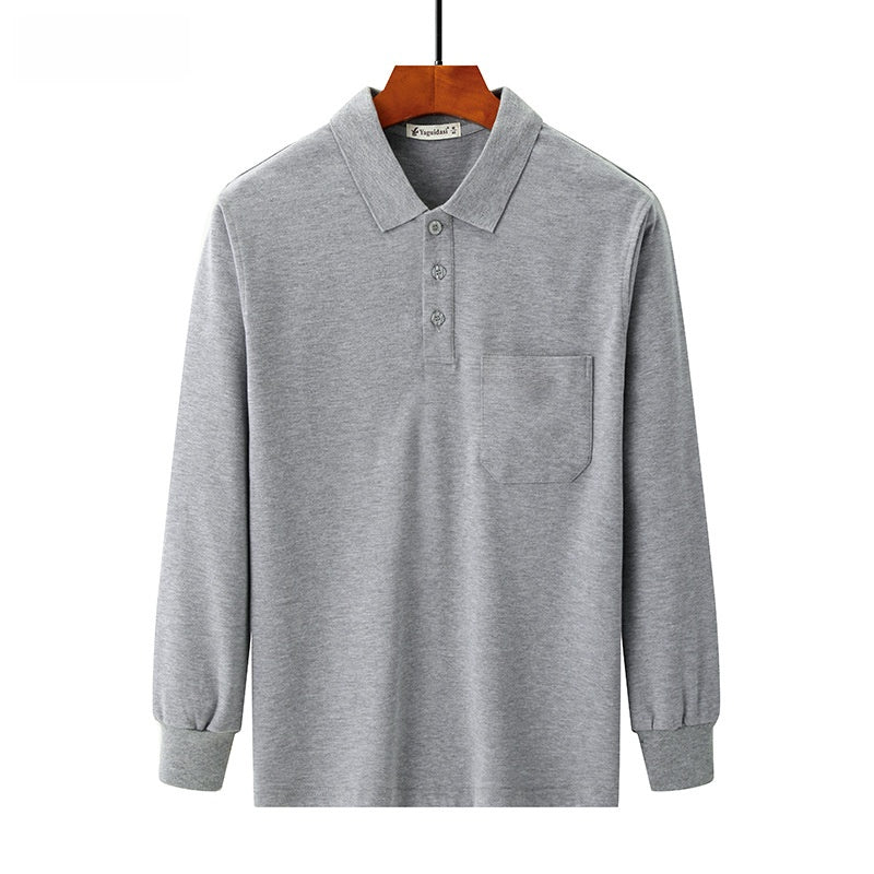Pure cotton thick long-sleeved t-shirt