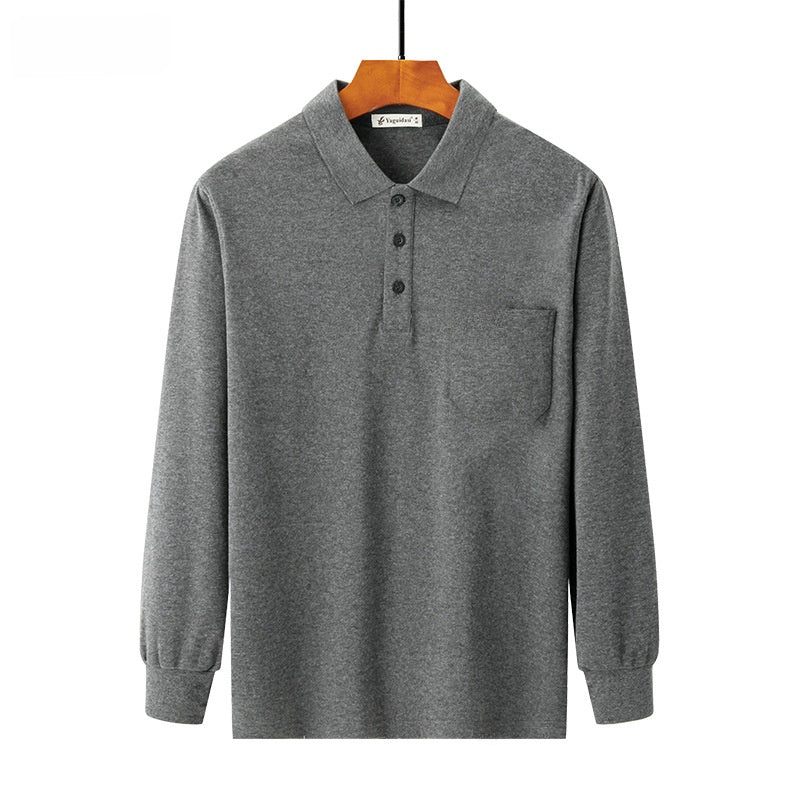 Pure cotton thick long-sleeved t-shirt