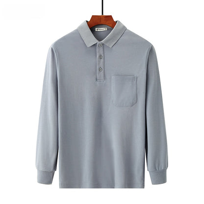 Pure cotton thick long-sleeved t-shirt