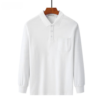 Pure cotton thick long-sleeved t-shirt