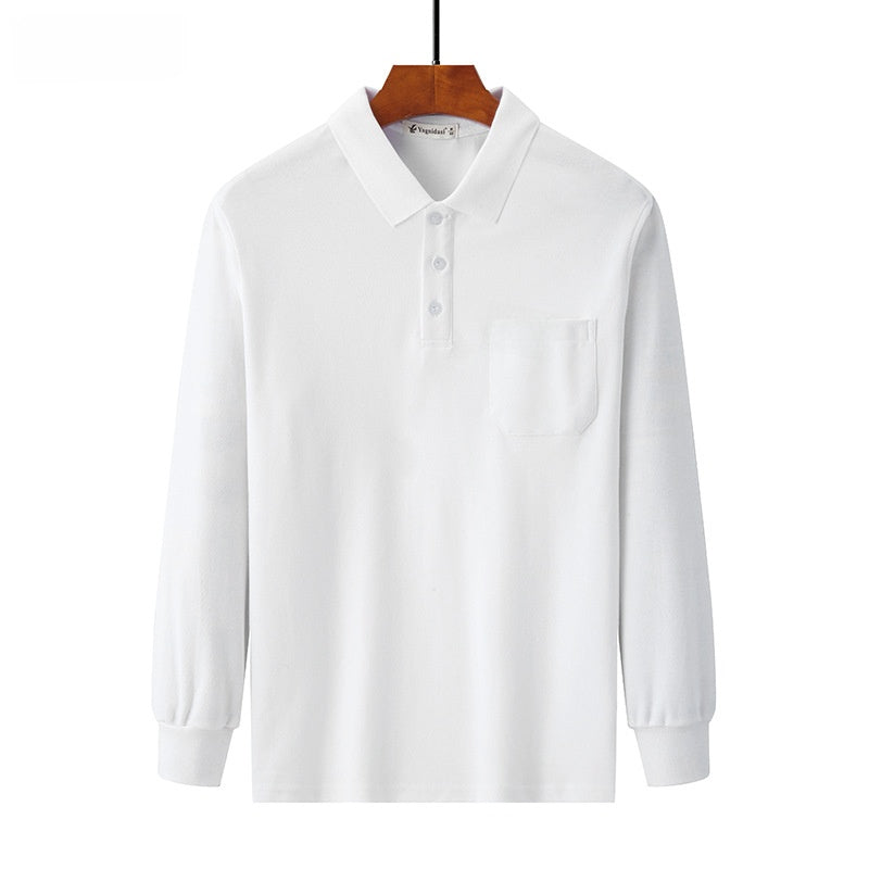 Pure cotton thick long-sleeved t-shirt