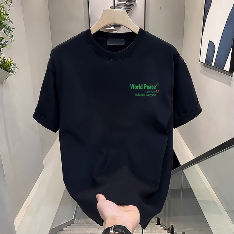 Pure cotton versatile short sleeve shirt