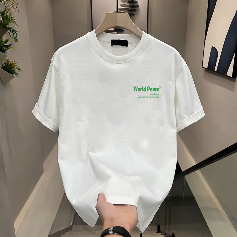 Pure cotton versatile short sleeve shirt