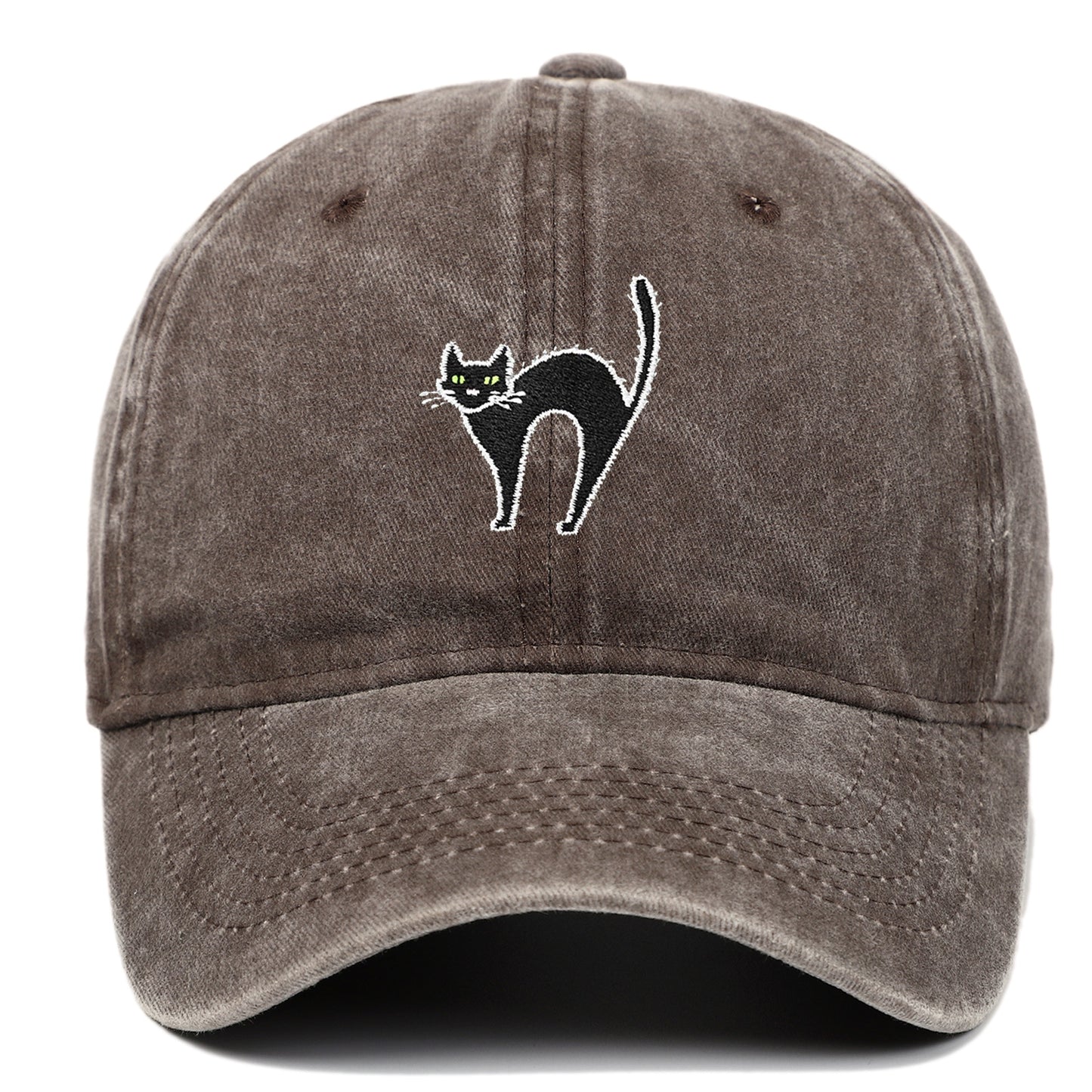 Pure cotton washed embroidered baseball cap