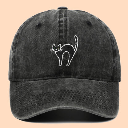 Pure cotton washed embroidered baseball cap