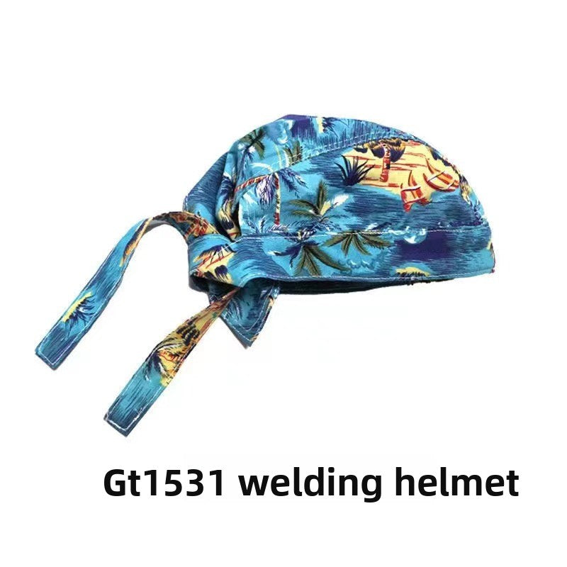 Pure Cotton Welding Hood Dust Protection Cycling Cap