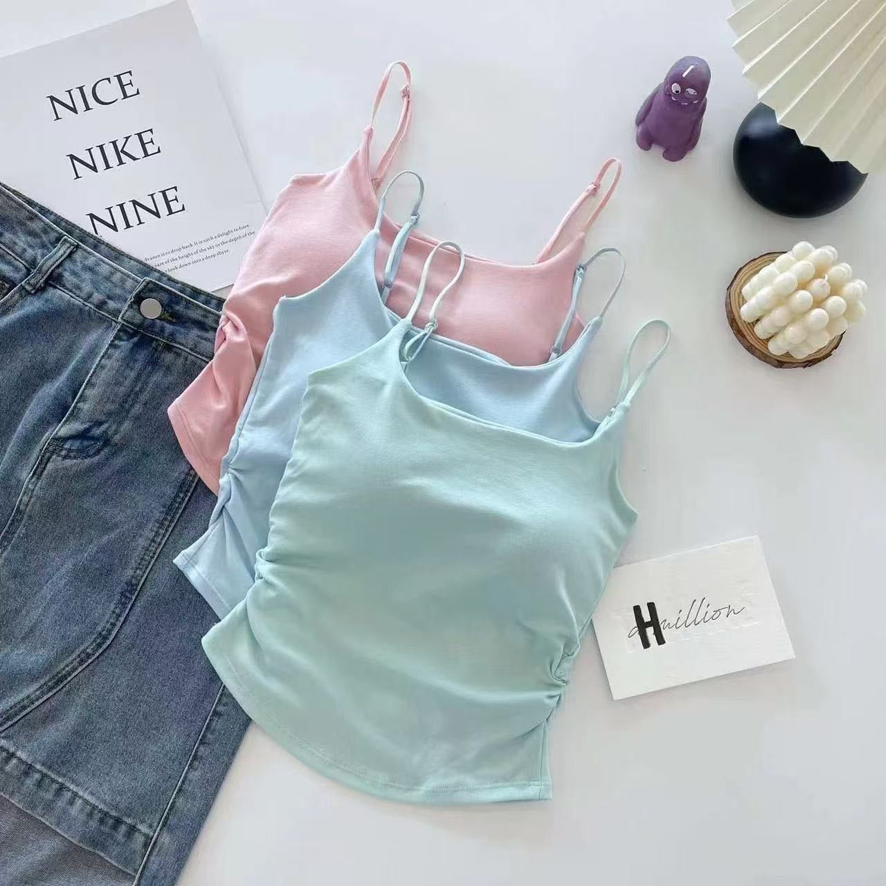 Pure Desire Pleated beautiful back halter top