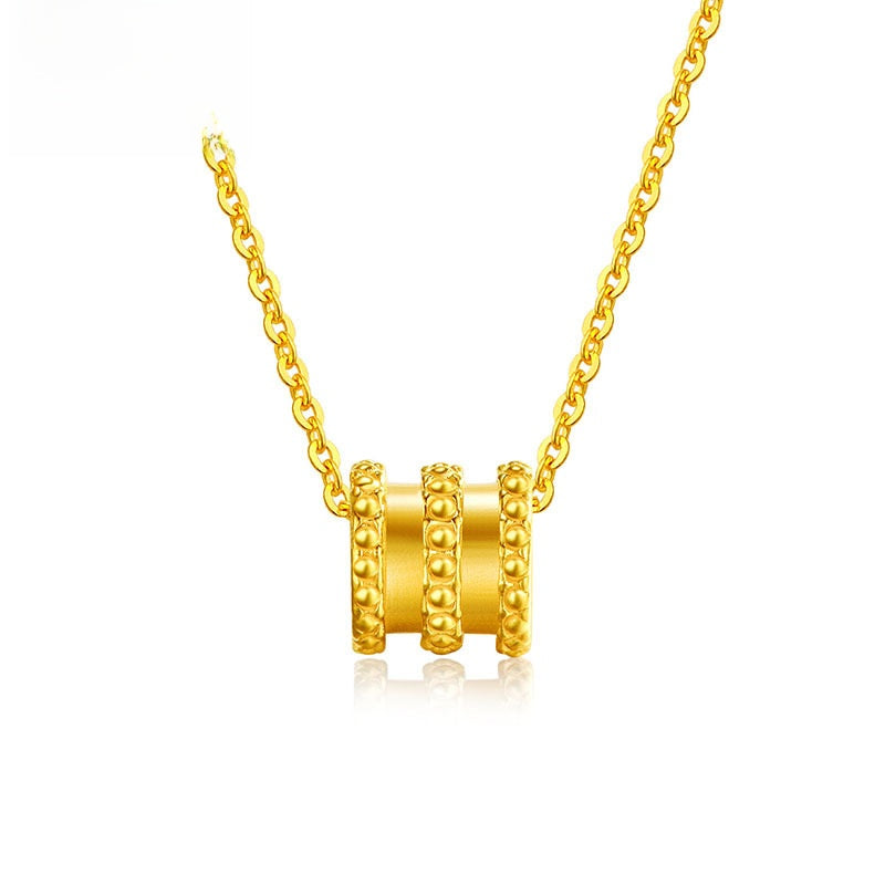 Pure Gold Slim Waist Pendant Necklace