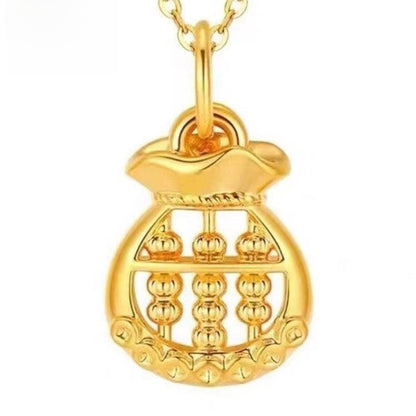 Pure Gold Slim Waist Pendant Necklace