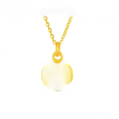 Pure Gold Slim Waist Pendant Necklace