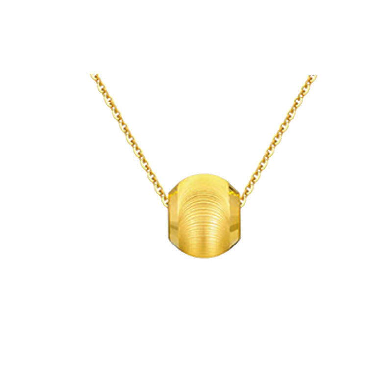 Pure Gold Slim Waist Pendant Necklace