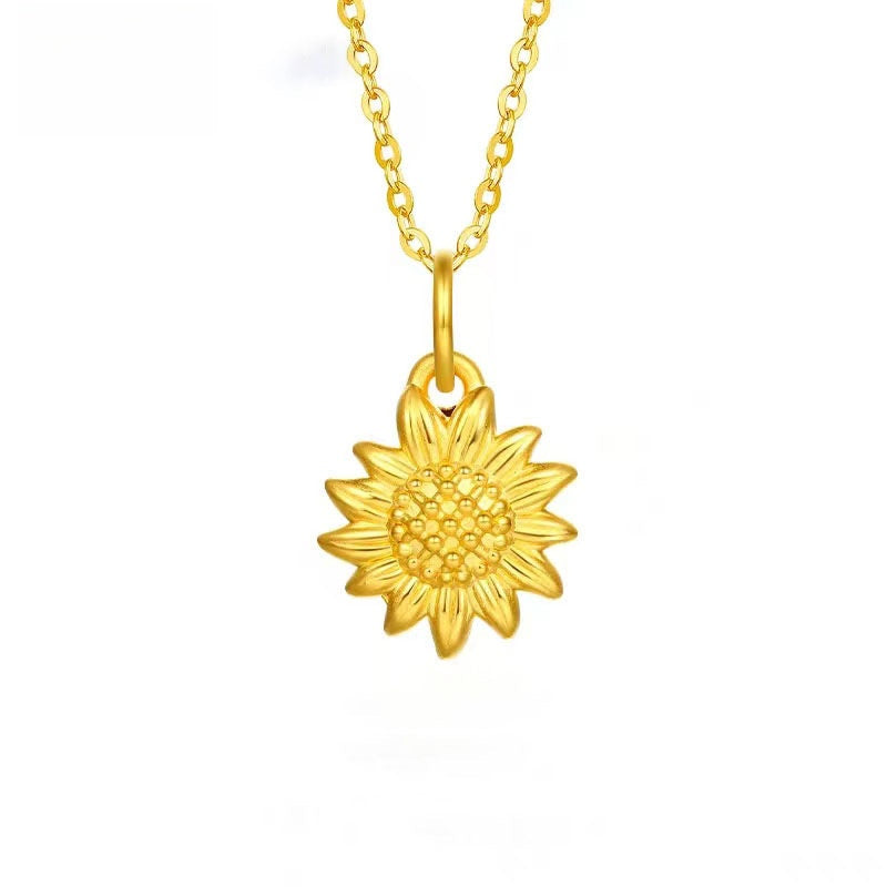 Pure Gold Slim Waist Pendant Necklace