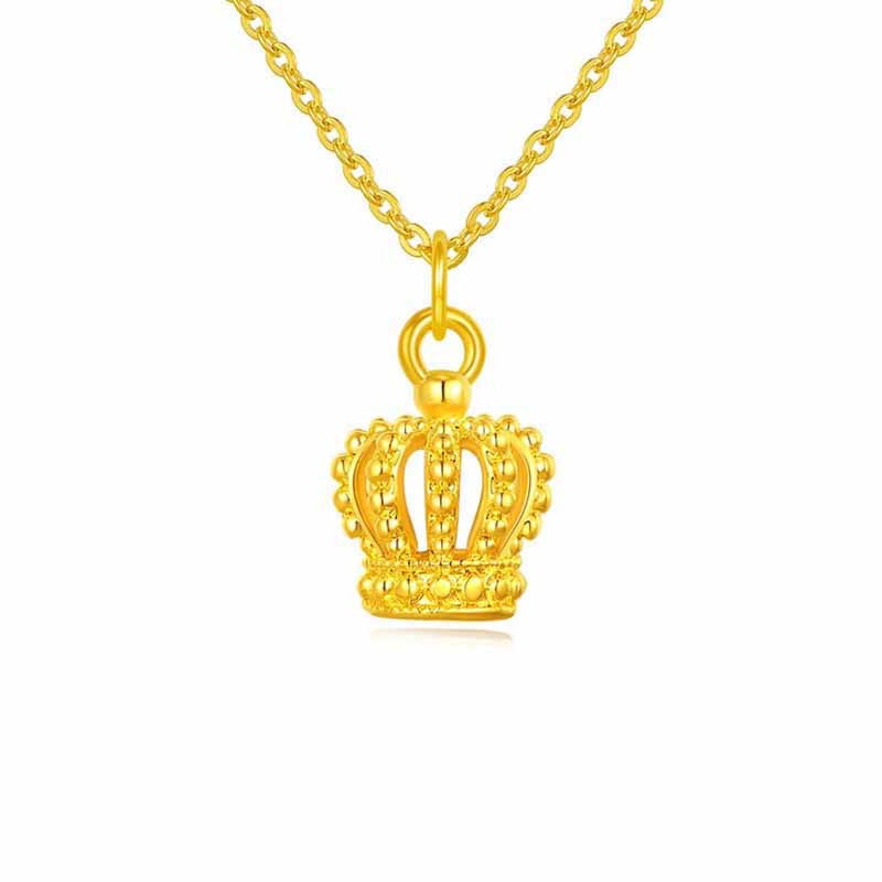 Pure Gold Slim Waist Pendant Necklace