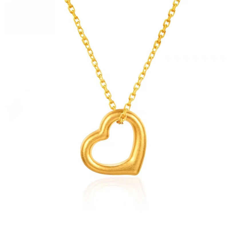 Pure Gold Slim Waist Pendant Necklace