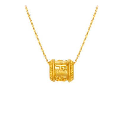 Pure Gold Slim Waist Pendant Necklace