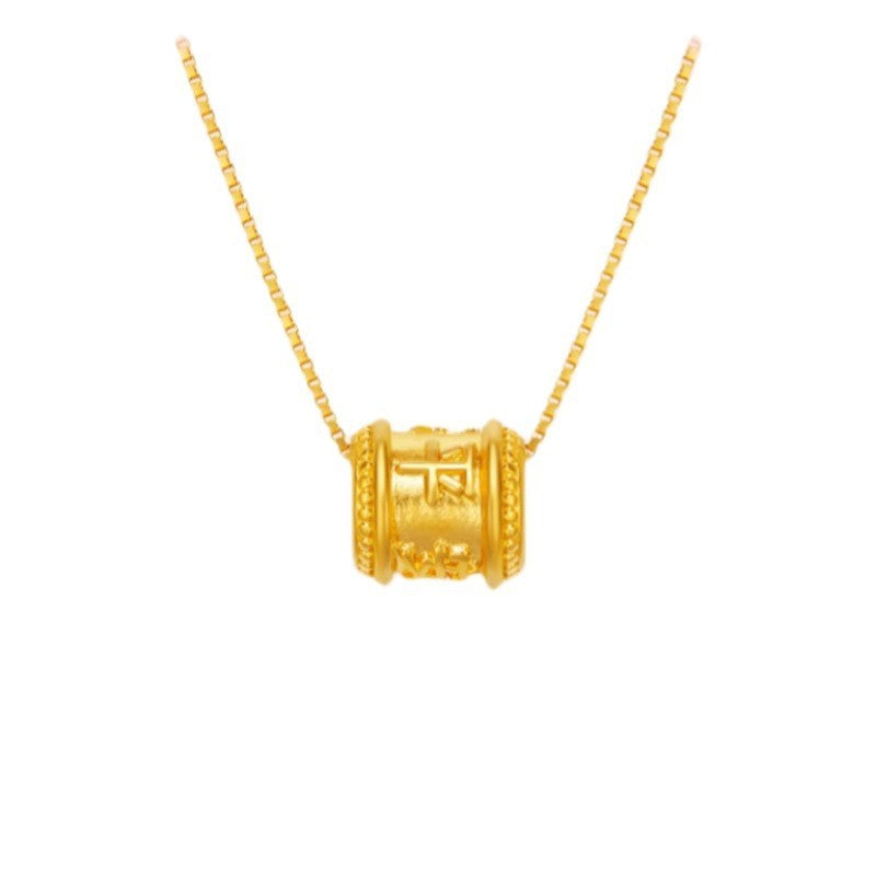 Pure Gold Slim Waist Pendant Necklace