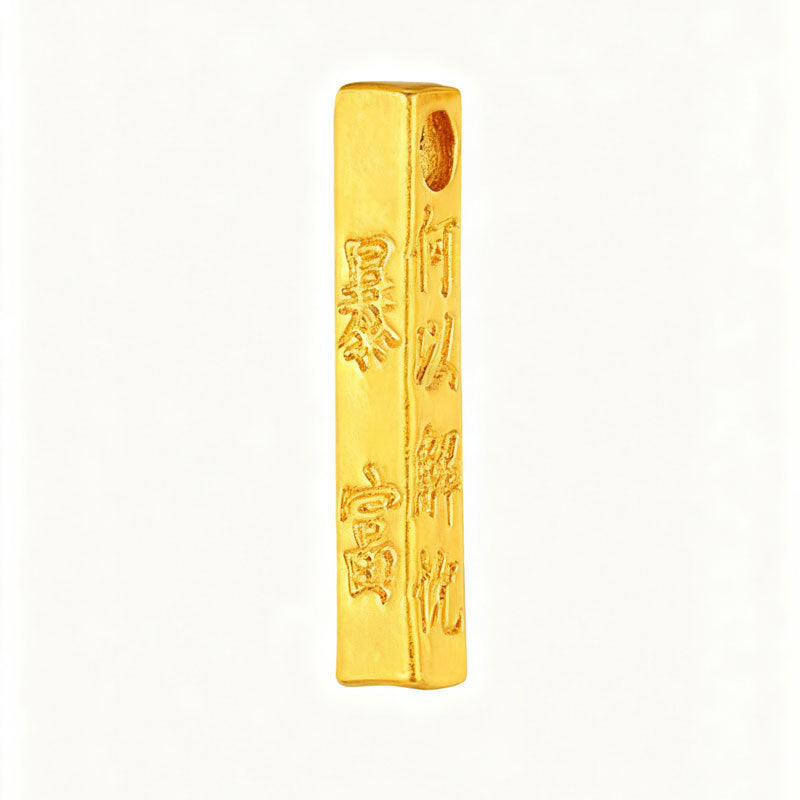 Pure Gold Slim Waist Pendant Necklace