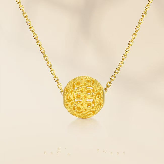 Pure Gold Slim Waist Pendant Necklace