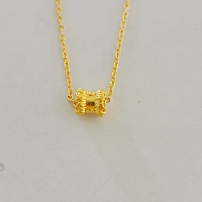 Pure Gold Slim Waist Pendant Necklace
