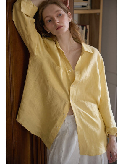 Pure Linen Long Sleeve Shirt