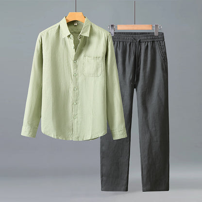 Pure linen suit