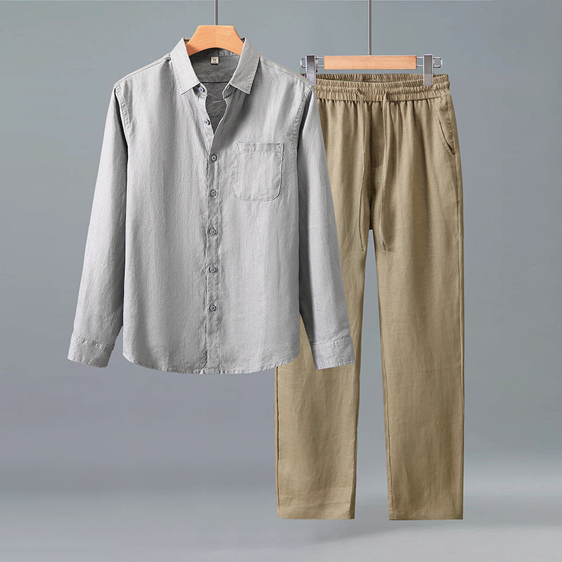 Pure linen suit