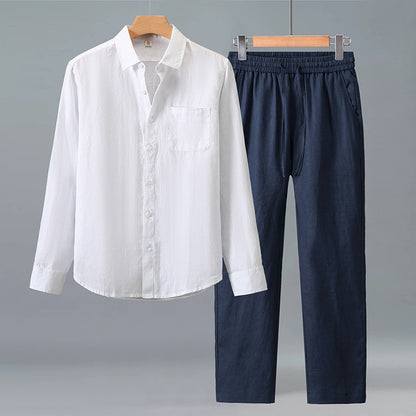 Pure linen suit