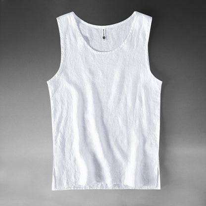 Pure Linen Vest for Men
