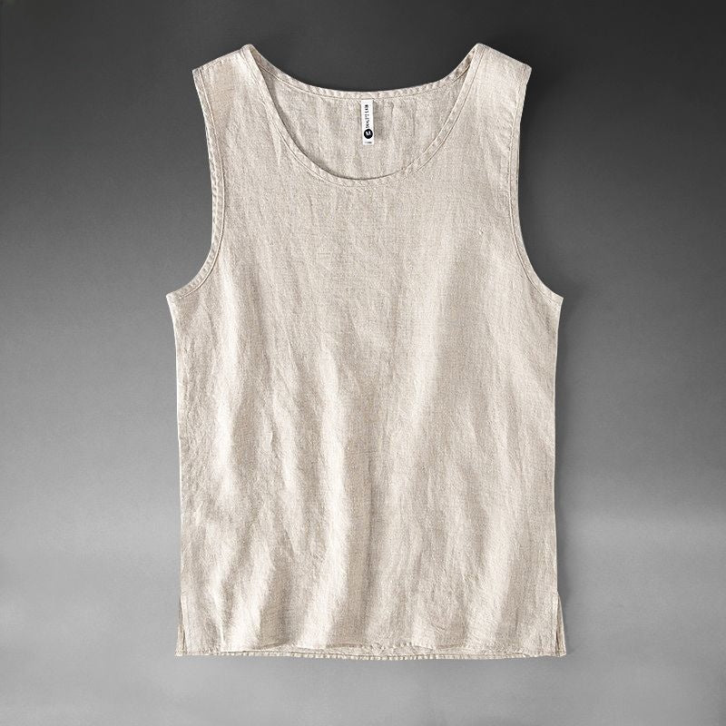 Pure Linen Vest for Men