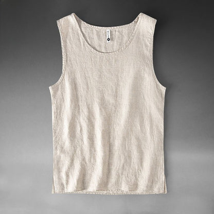 Pure Linen Vest for Men