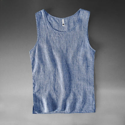 Pure Linen Vest for Men