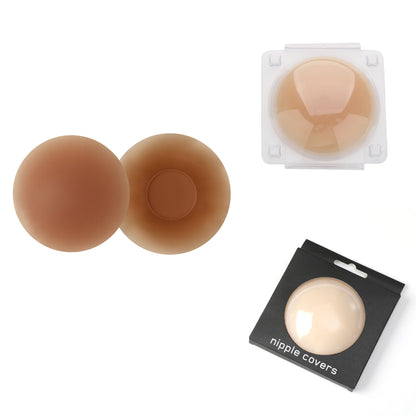 Pure Silicone Invisible Adhesive-Free Breast Pads