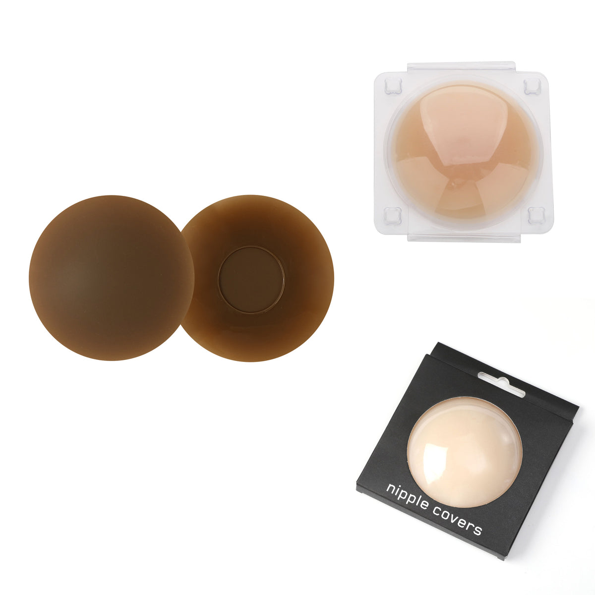 Pure Silicone Invisible Adhesive-Free Breast Pads