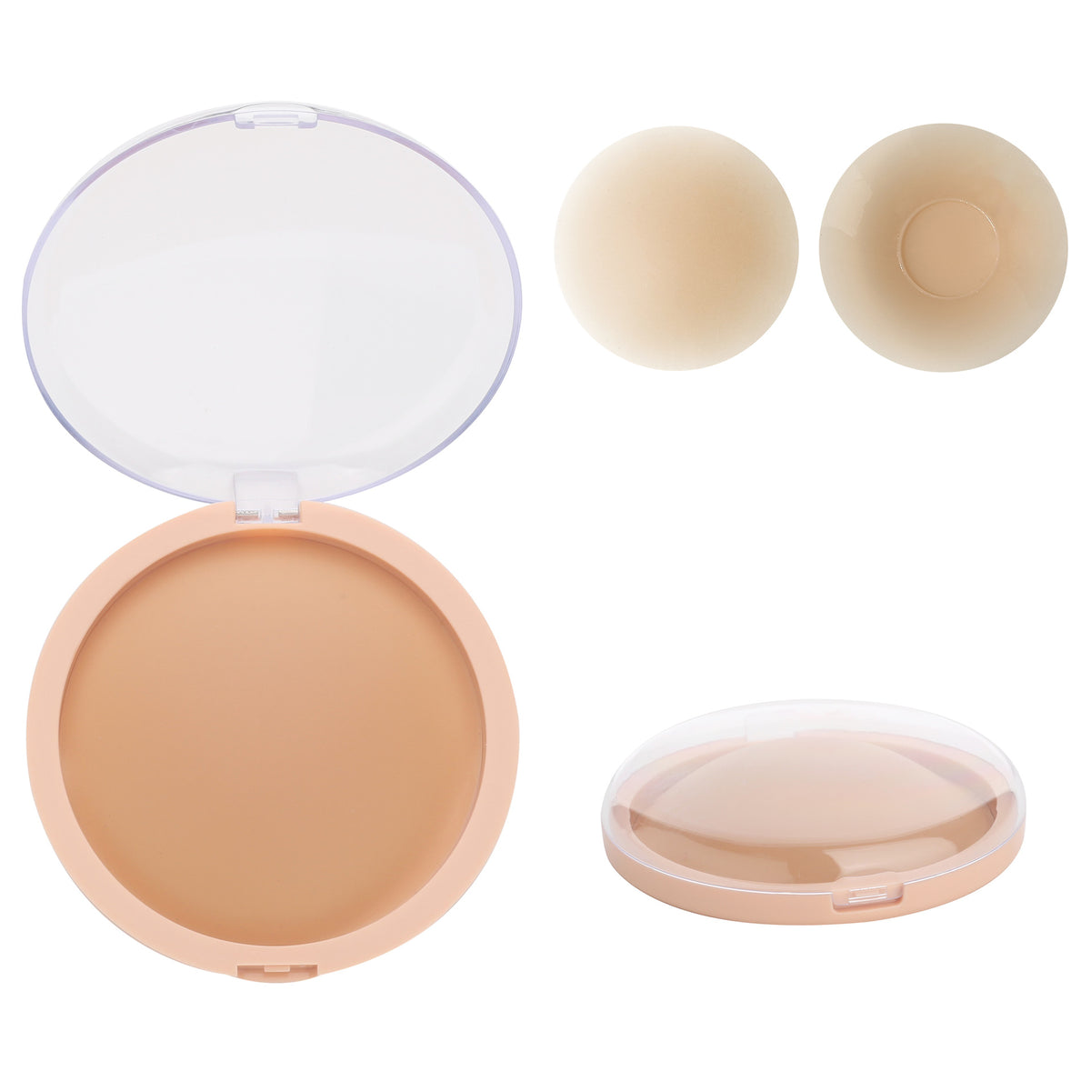 Pure Silicone Invisible Adhesive-Free Breast Pads