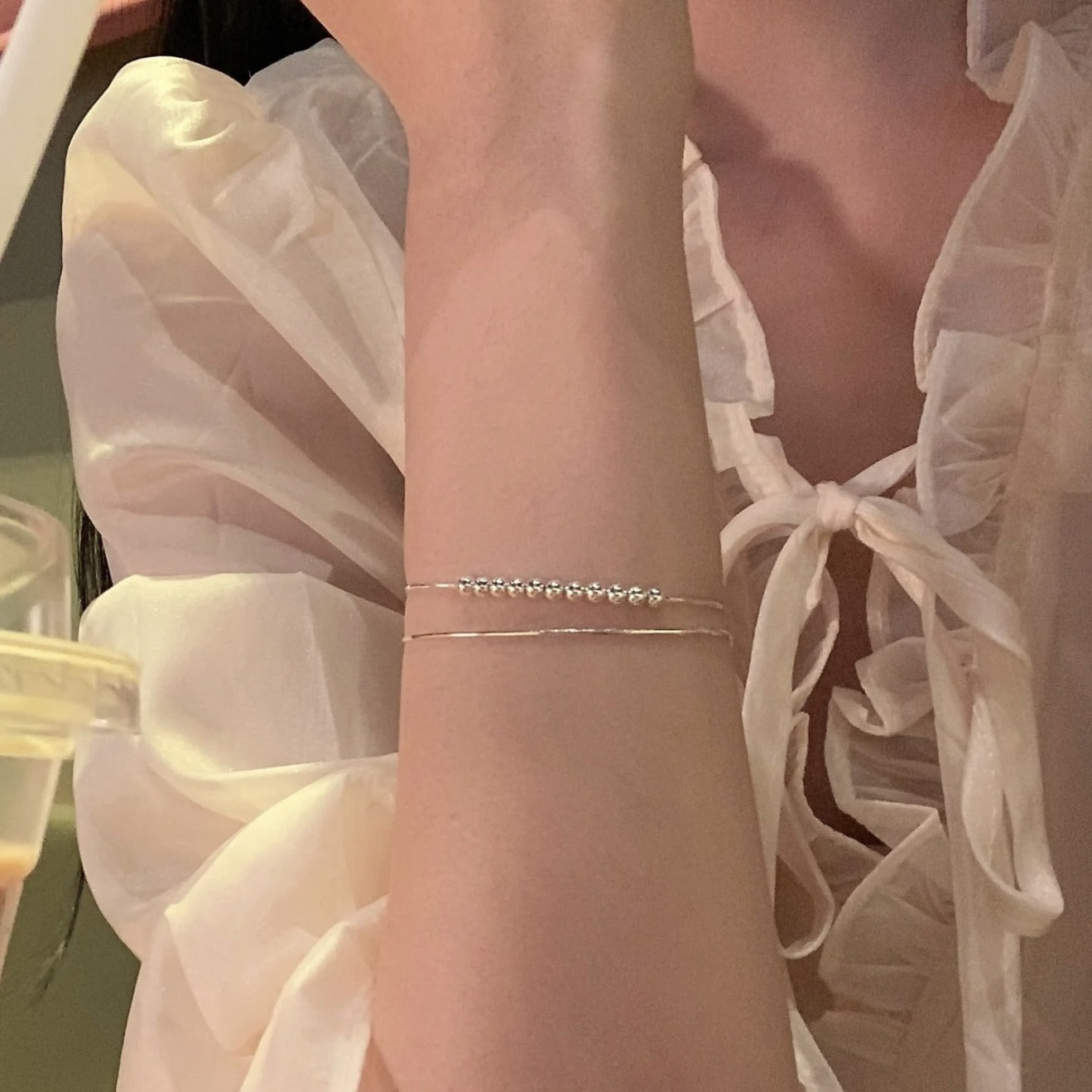 Pure silver bracelet