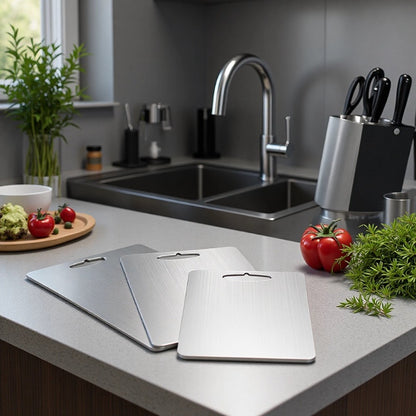 Pure Titanium Double-Sided Cutting Board