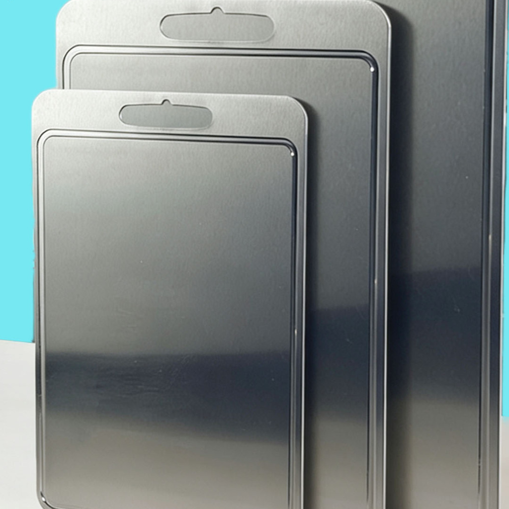 Pure Titanium Kitchen Cutting Board with Juice Groove
