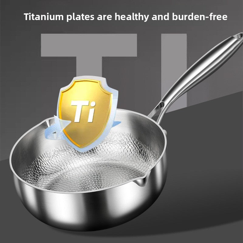 Pure titanium milk pot