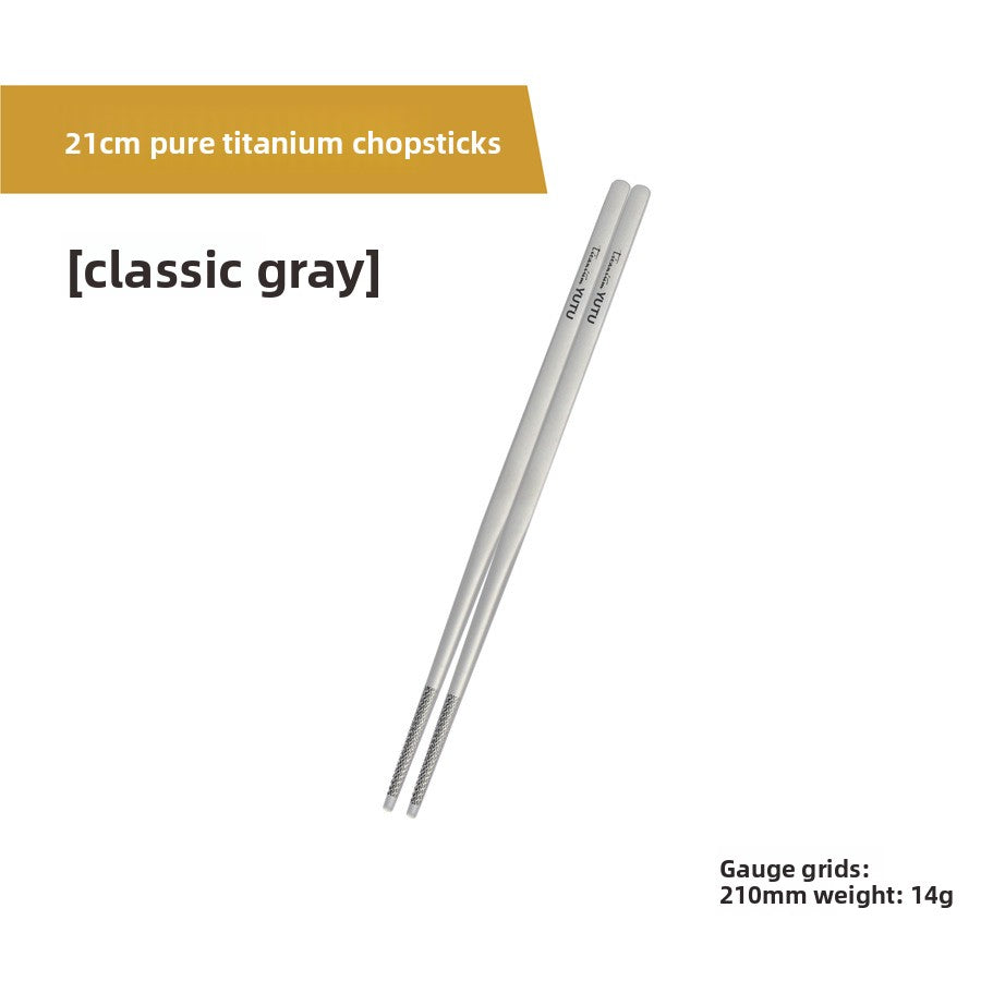 Pure Titanium Outdoor Dining Cutlery Set