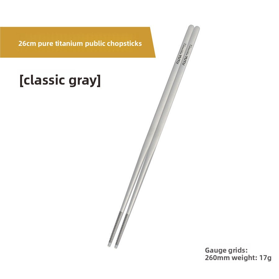 Pure Titanium Outdoor Dining Cutlery Set