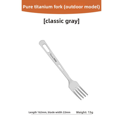 Pure Titanium Outdoor Dining Cutlery Set