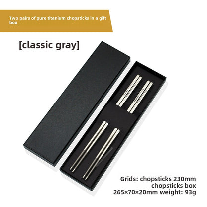 Pure Titanium Outdoor Dining Cutlery Set