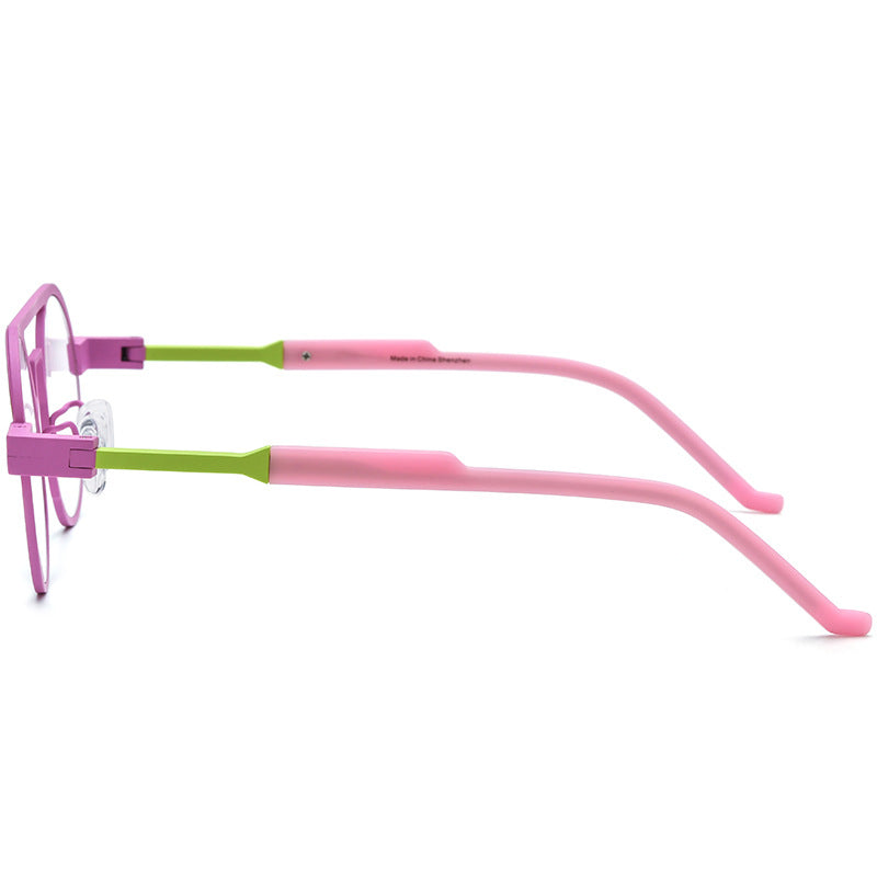 Pure Titanium Round Anti-Blue Light Glasses Frame