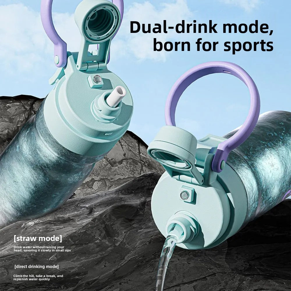 Pure titanium sports spray bottle