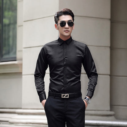 Pure white suit shirt