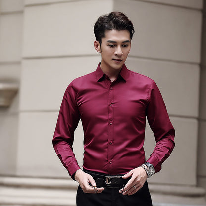 Pure white suit shirt
